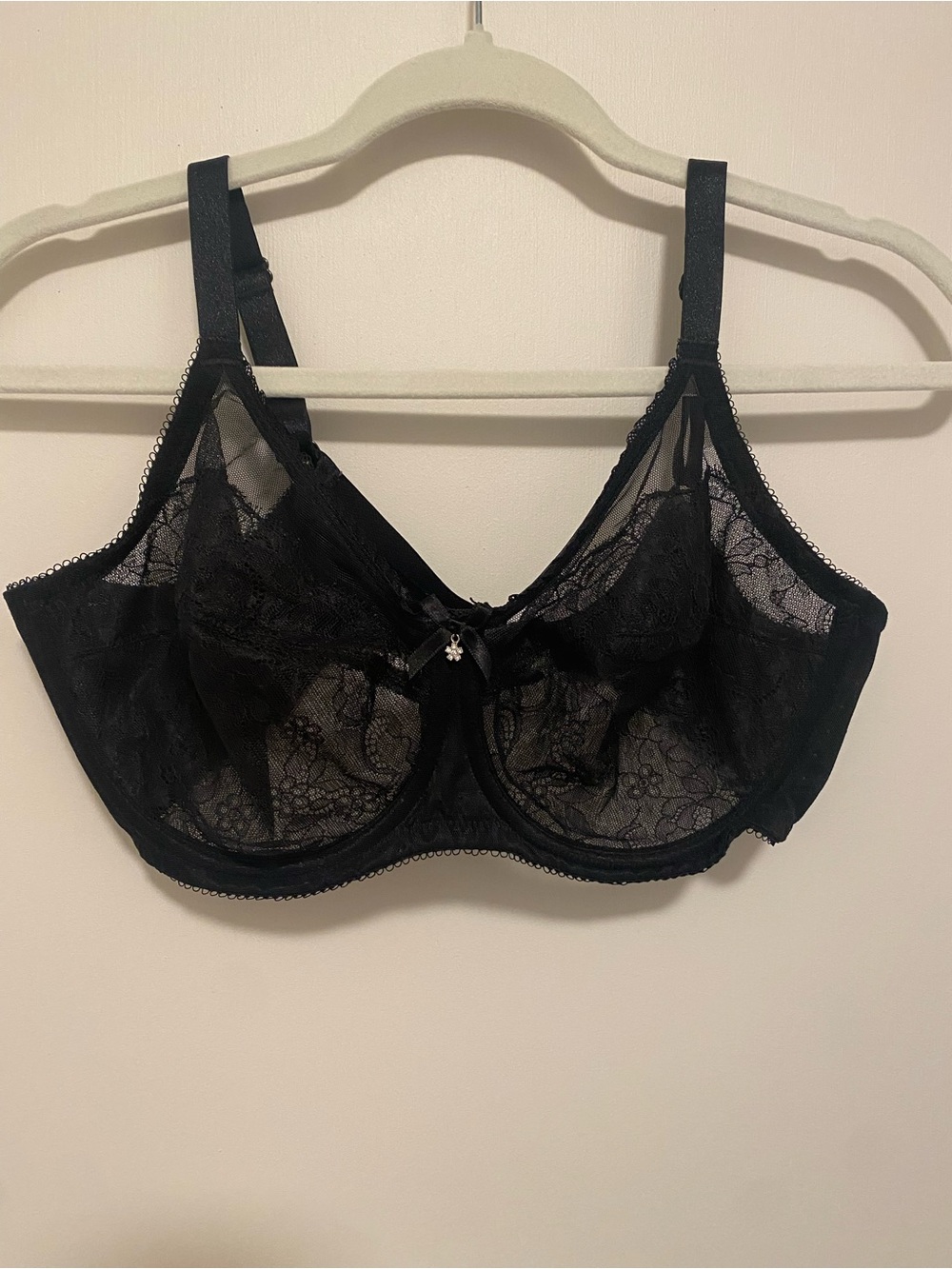 Wacoal Retro Chic Black Full Figure Underwire Bra 38D